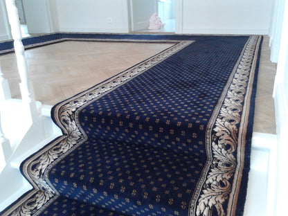 Traploper Louis de Poortere Royal Aubusson Blauw