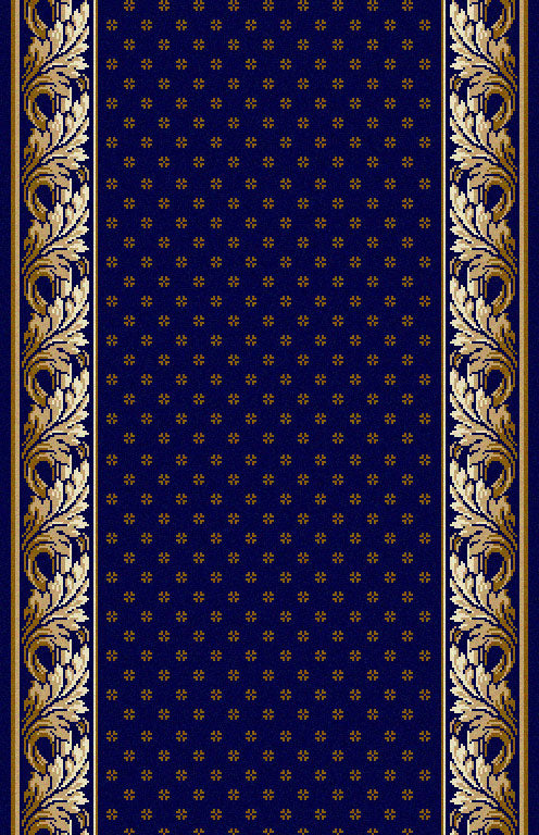 Traploper Louis de Poortere Royal Aubusson Blauw