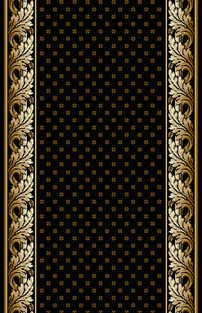 Traploper Louis de Poortere Royal Aubusson Zwart