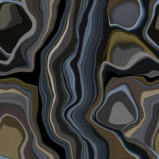 Traploper Moooi Carpets Liquid Layers Blue by Claire Vos
