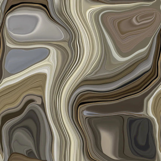 Traploper Moooi Carpets Liquid Layers Brown by Claire Vos