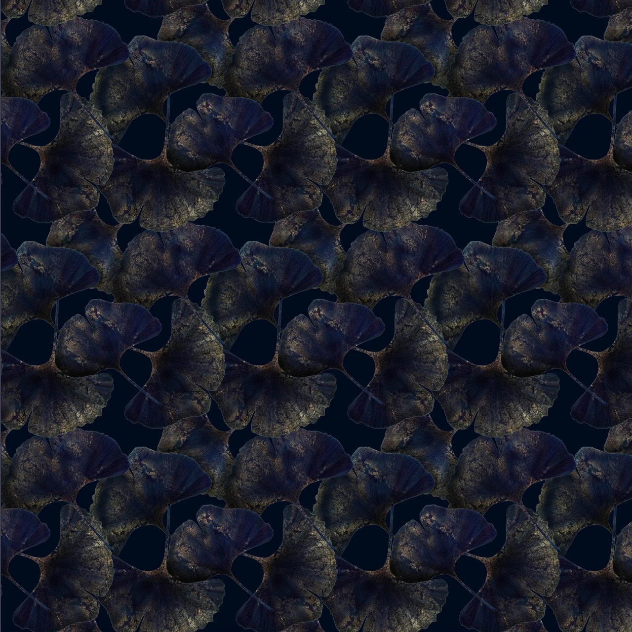 Traploper Moooi Carpets Ginko Leaf Blue by Edward van Vliet