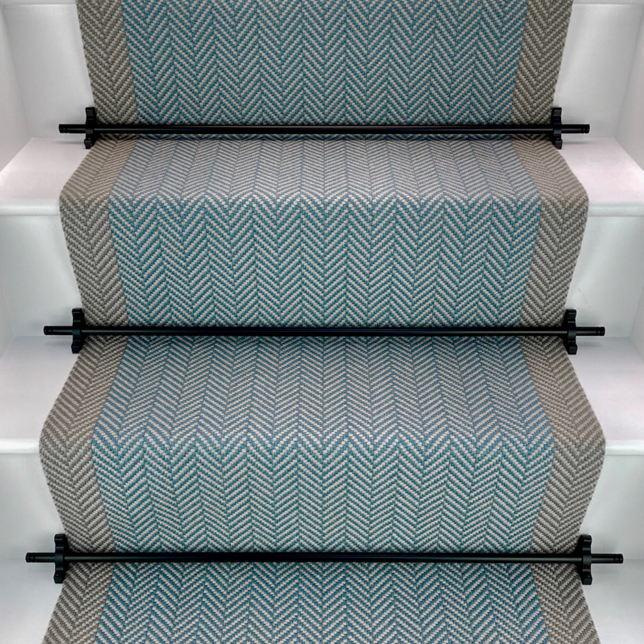 Traploper Off the Loom Felton Border - Marlin Blue