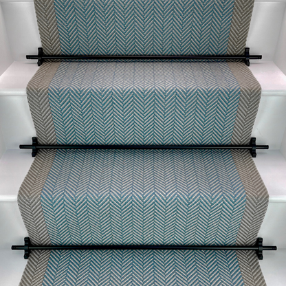 Traploper Off the Loom Felton Border - Marlin Blue