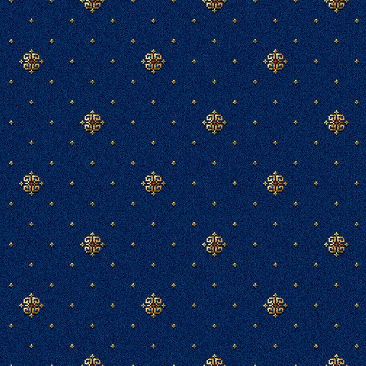 Traploper Ulster Carpets Athenia Motif Royal Blue