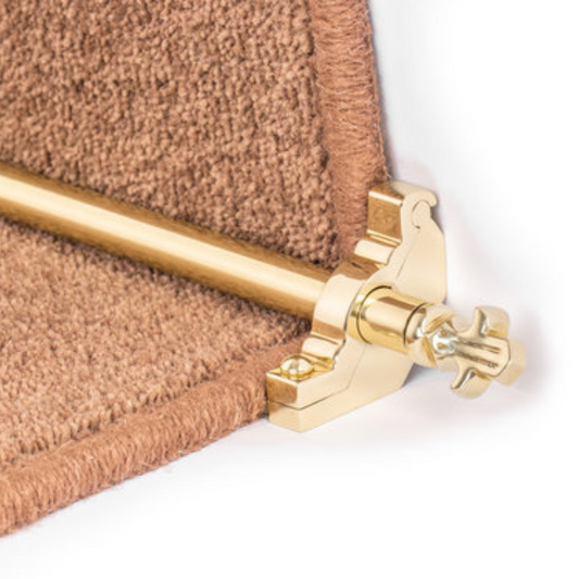 Traproede brass bordeaux plain