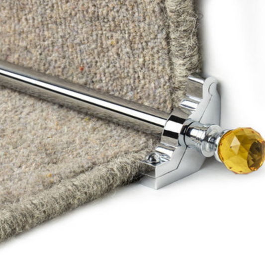 Traproede chrome crystal plain amber