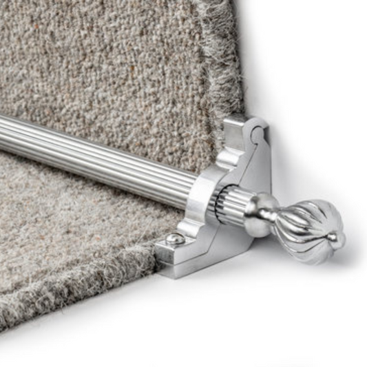 Traproede brushed chrome cairo reeded