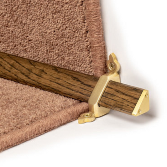 Traproede satin brass wooden tudor