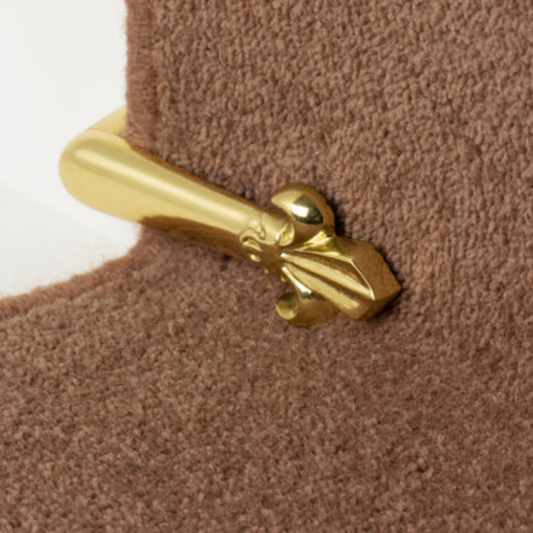 Traproede brass stair clip