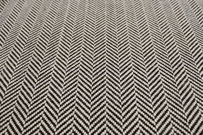 Traploper Hartley Tissier Herringbone Ivory & Black