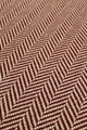Traploper Hartley Tissier Herringbone Burnt Sienna & Putty