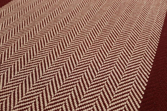 Traploper Hartley Tissier Herringbone Burnt Sienna & Putty