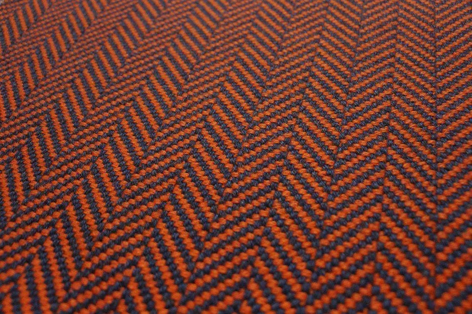 Traploper Hartley Tissier Herringbone Bright Orange