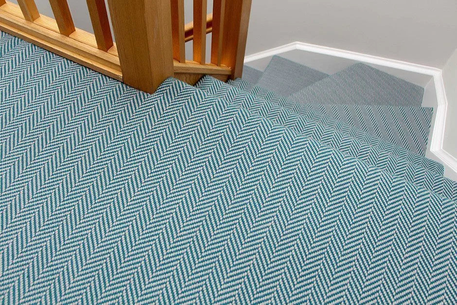 Traploper Hartley Tissier Herringbone Teal