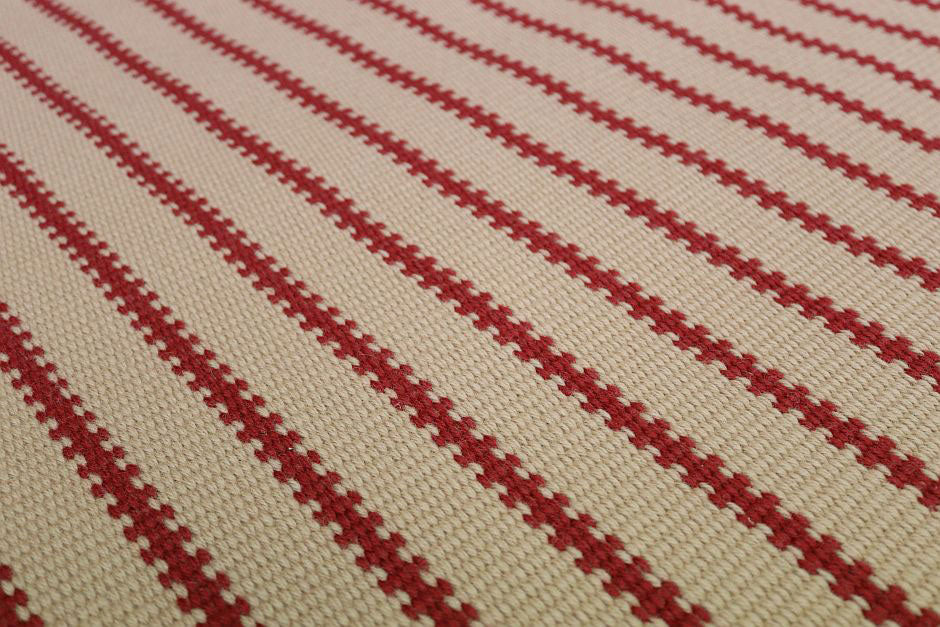 Traploper Hartley & Tissier Stripes Zip 06 Beige & Red