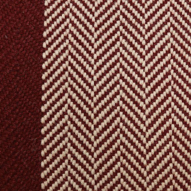 Traploper Hartley Tissier Herringbone Burnt Sienna & Putty