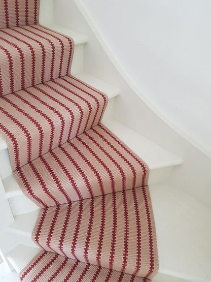 Traploper Hartley & Tissier Stripes Zip 06 Beige & Red