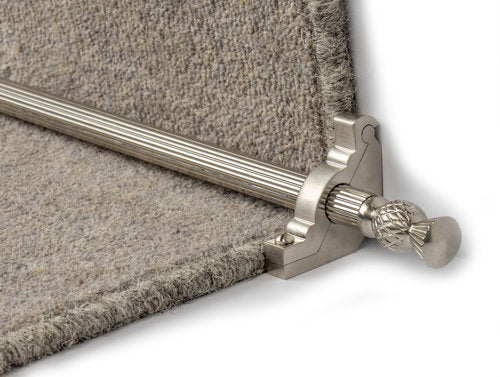 Traproede satin nickel country arran reeded